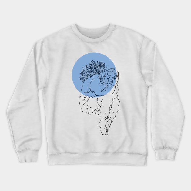 Forget Me Not Crewneck Sweatshirt by mikazure